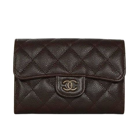 chanel short wallet caviar|Bags .